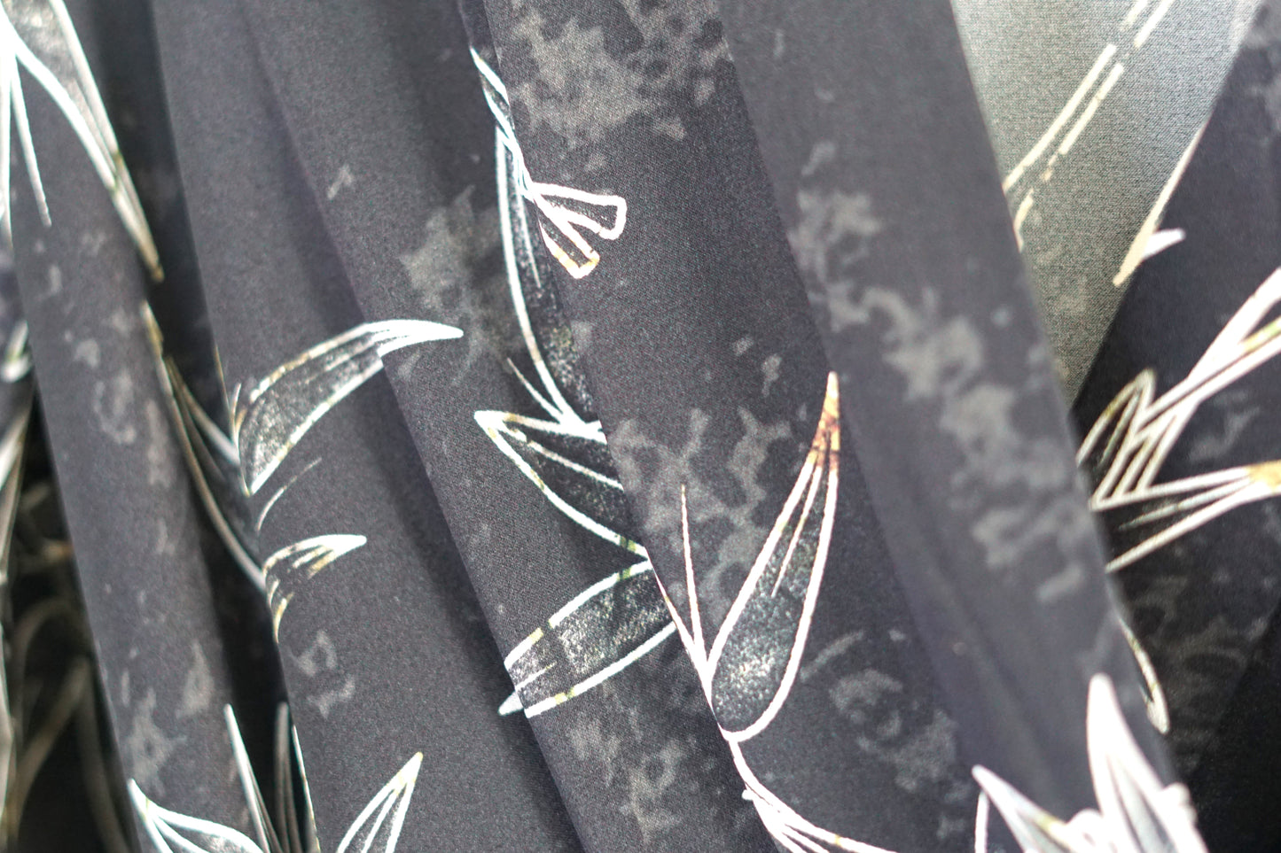 Handmade Mulberry Silk Dress | Bamboo Leaf Print