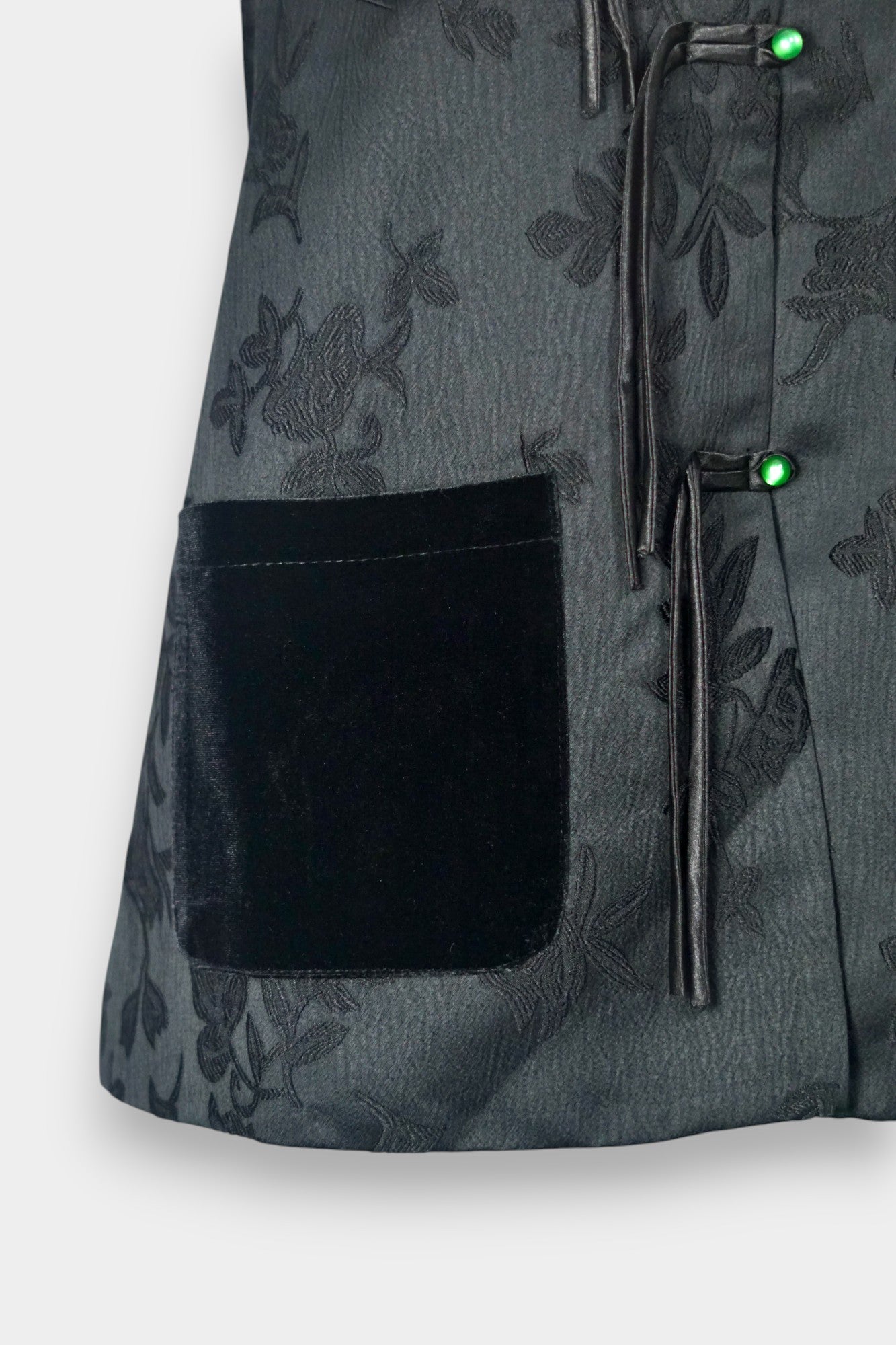Handcrafted Floral Song Dynasty Brocade Silk Vest | 100% Mulberry Silk Outerwear