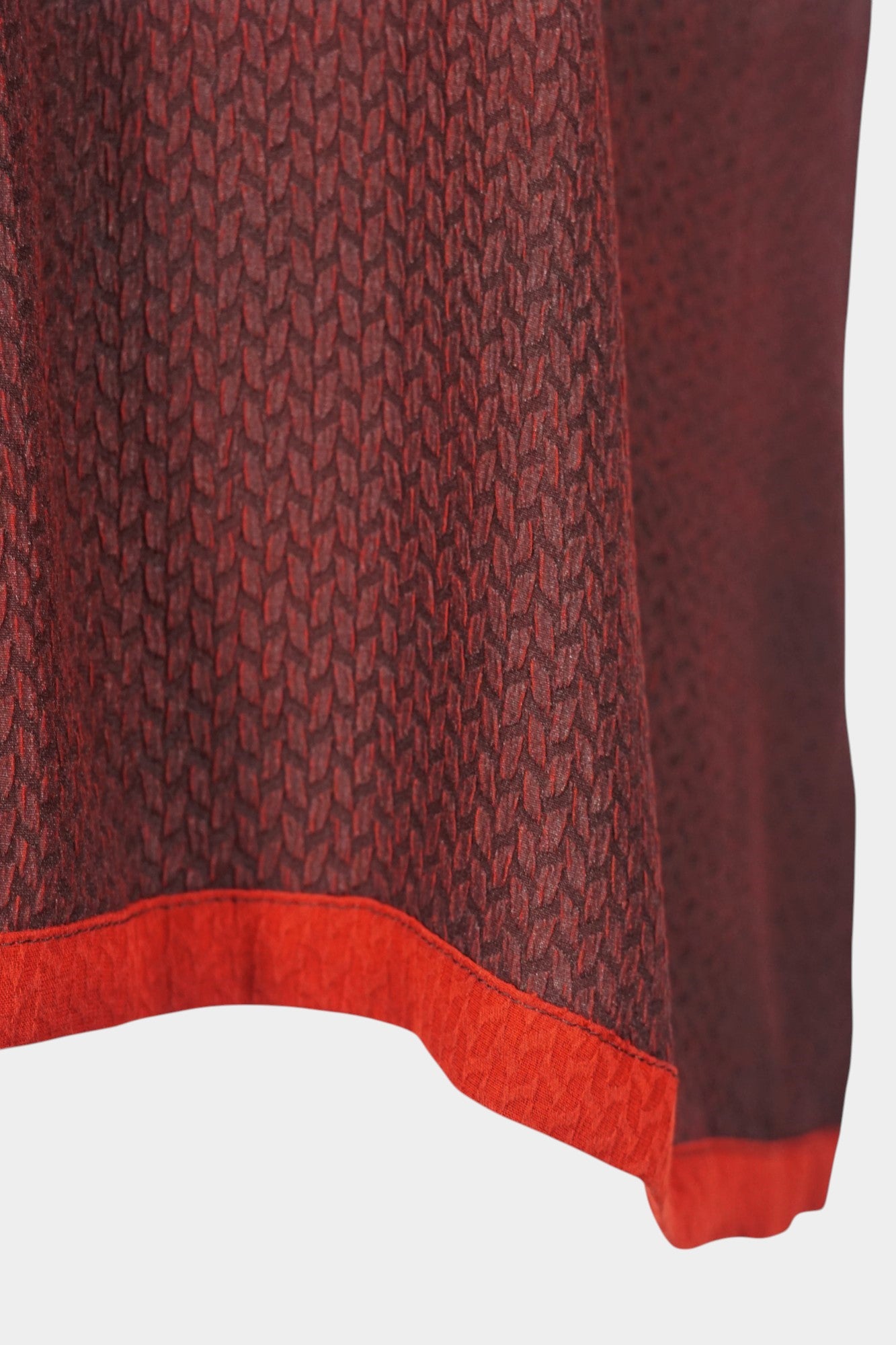 Handmade Gambiered Guangdong Gauze Silk Sleeveless Top | Burgundy