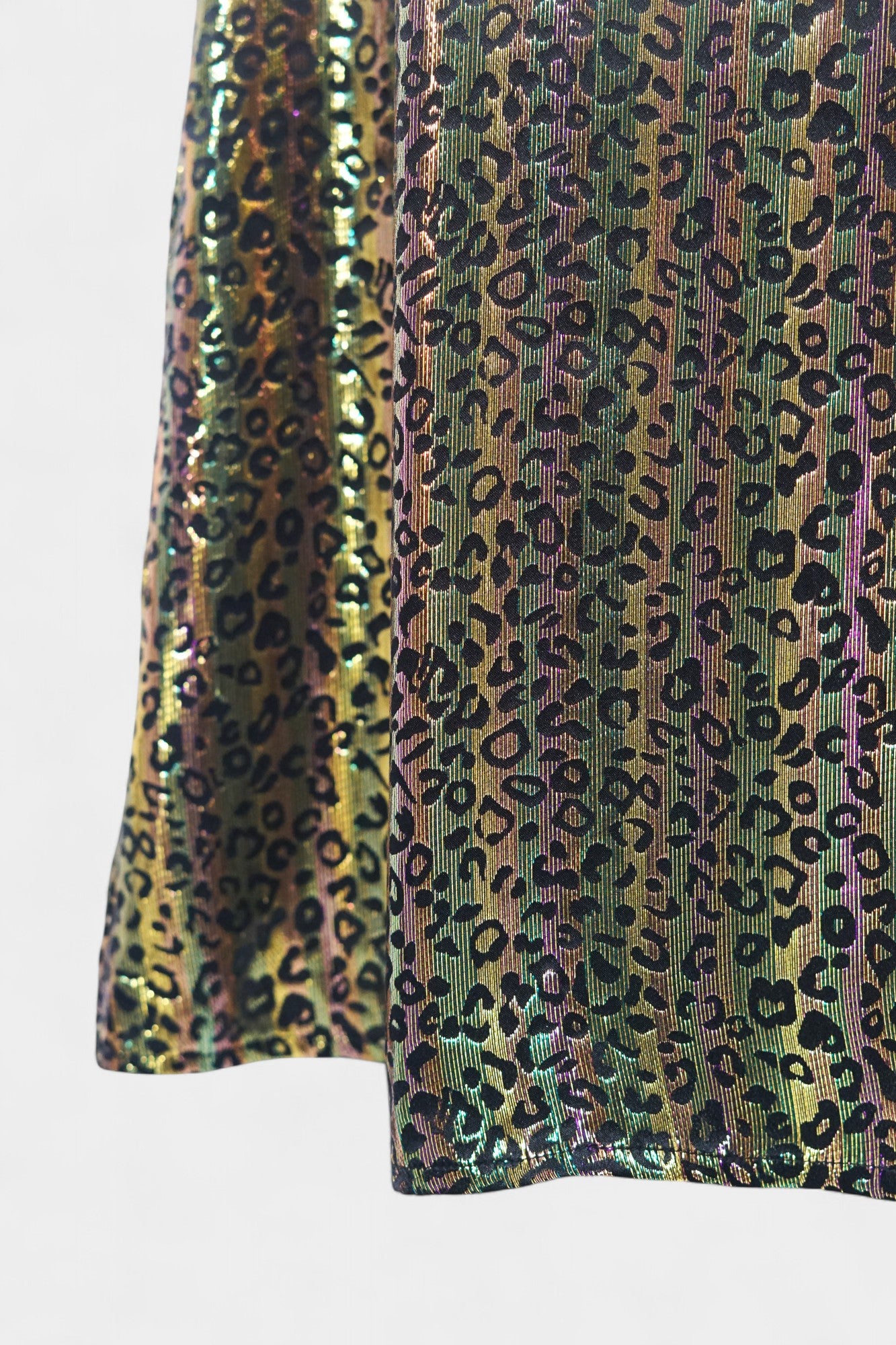 Mulberry Silk Slip Dress | Iridescent Leopard Print