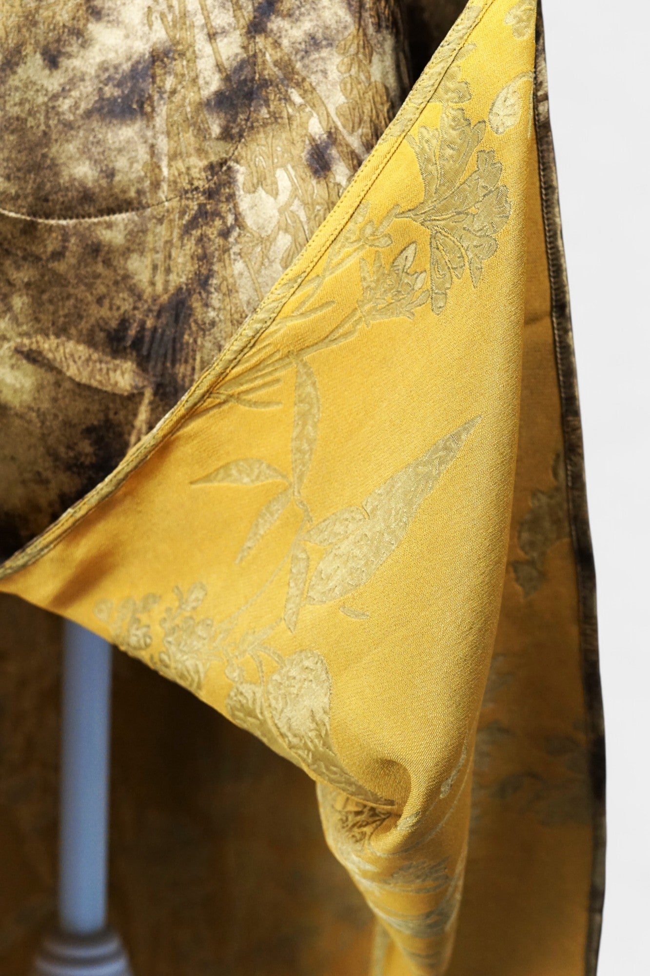 Handmade Gold Jacquard Sleeveless Dress