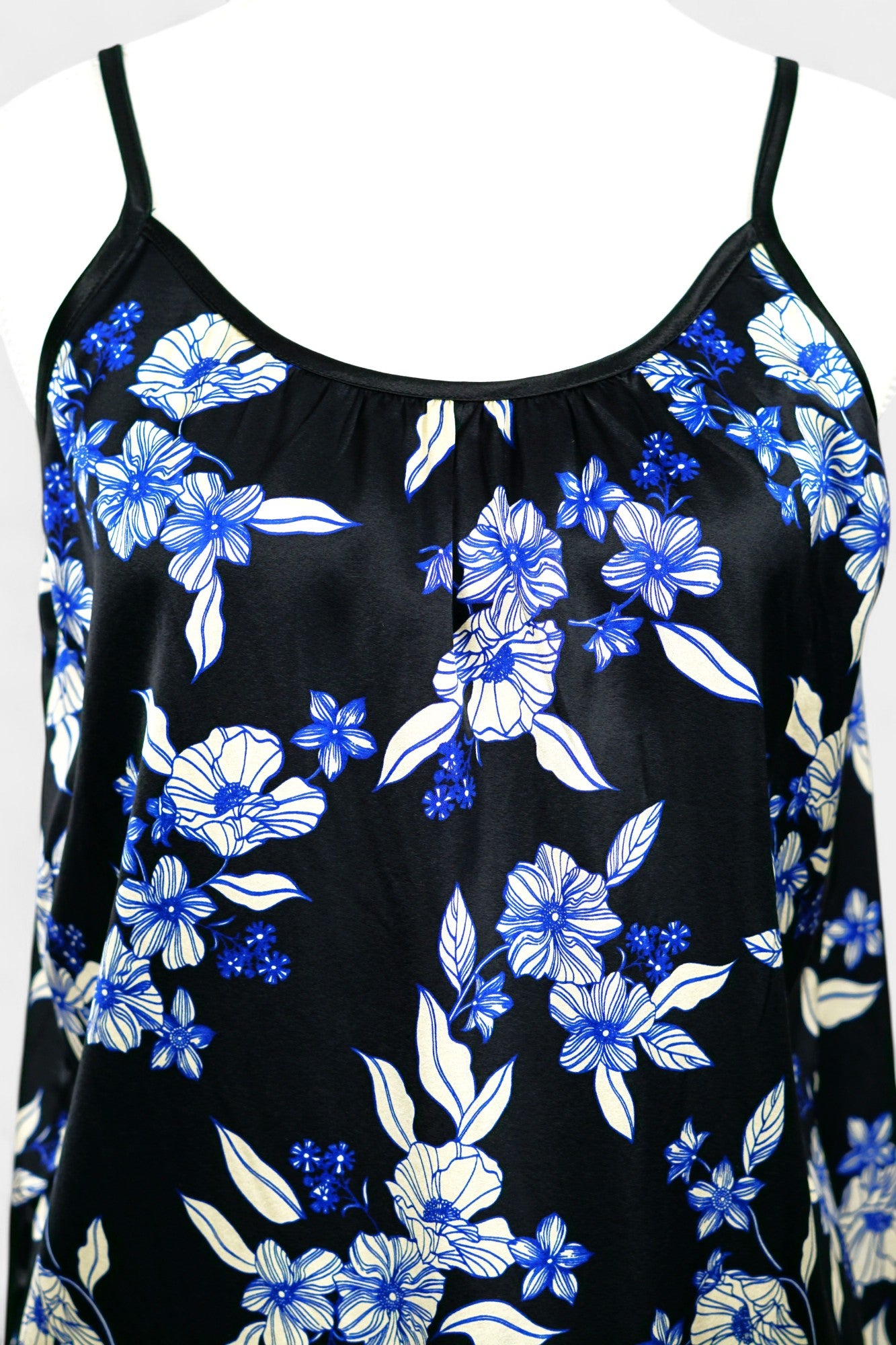 Handmade Floral Camisole Top | Blue & White