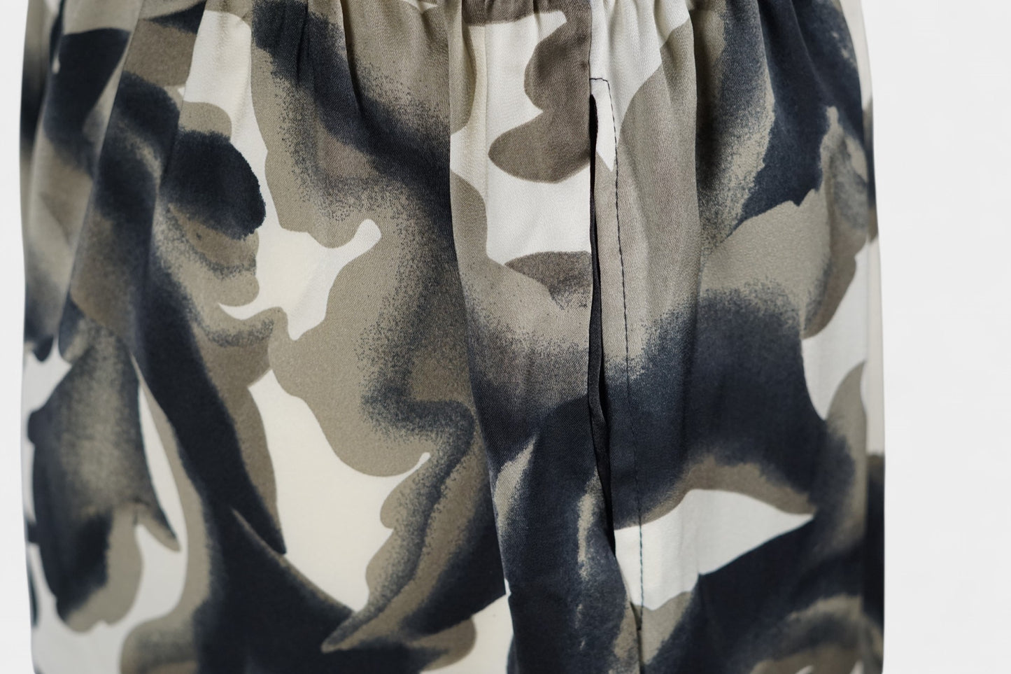 Pure Mulberry Silk Floral Print Shorts