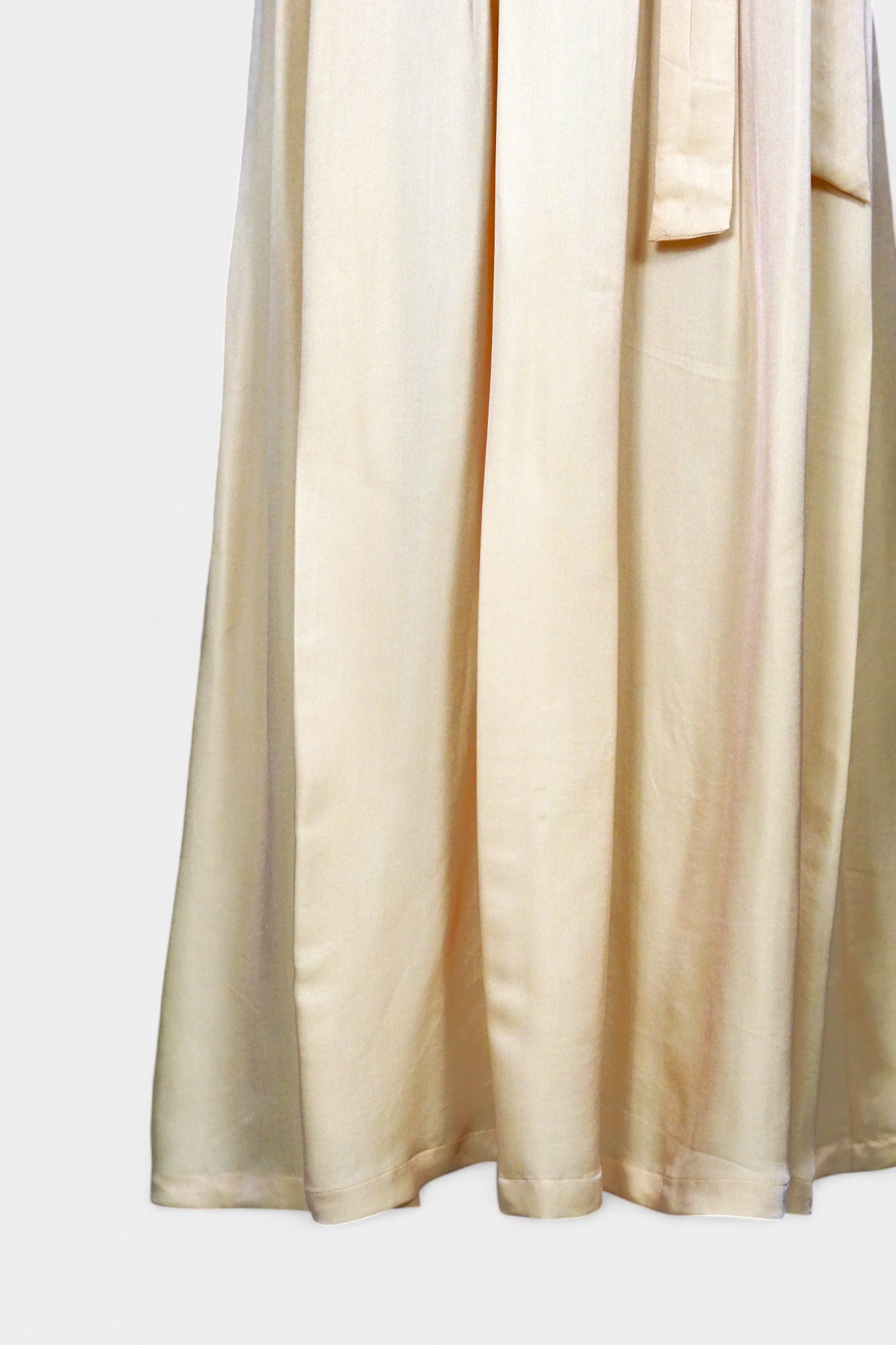Handmade Mulberry Silk Maxi Dress | Nude & Champagne