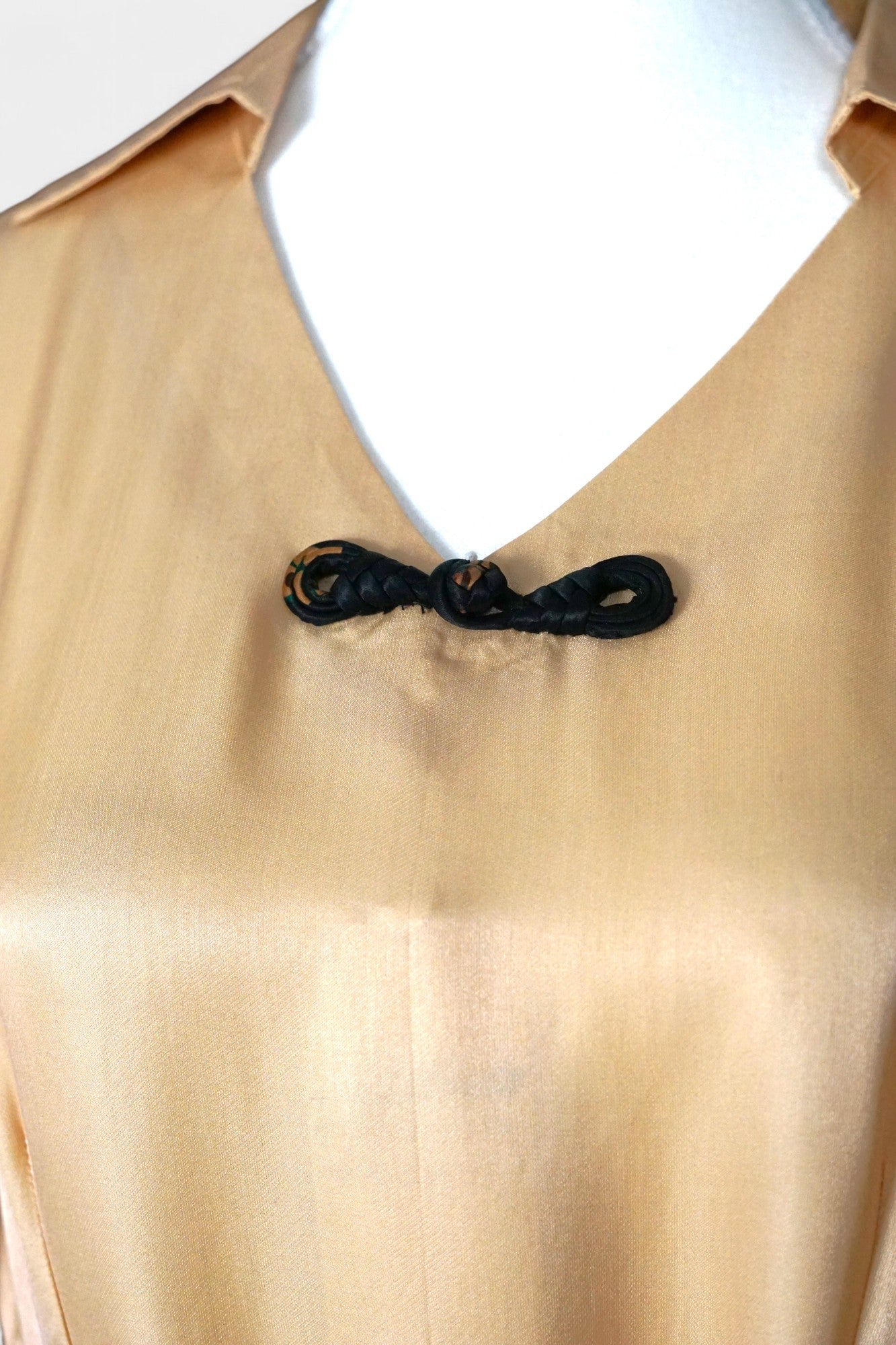 Handmade Mulberry Silk Maxi Dress | Nude & Champagne