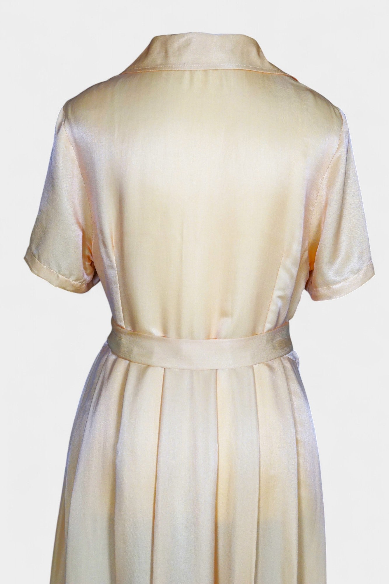 Handmade Mulberry Silk Maxi Dress | Nude & Champagne
