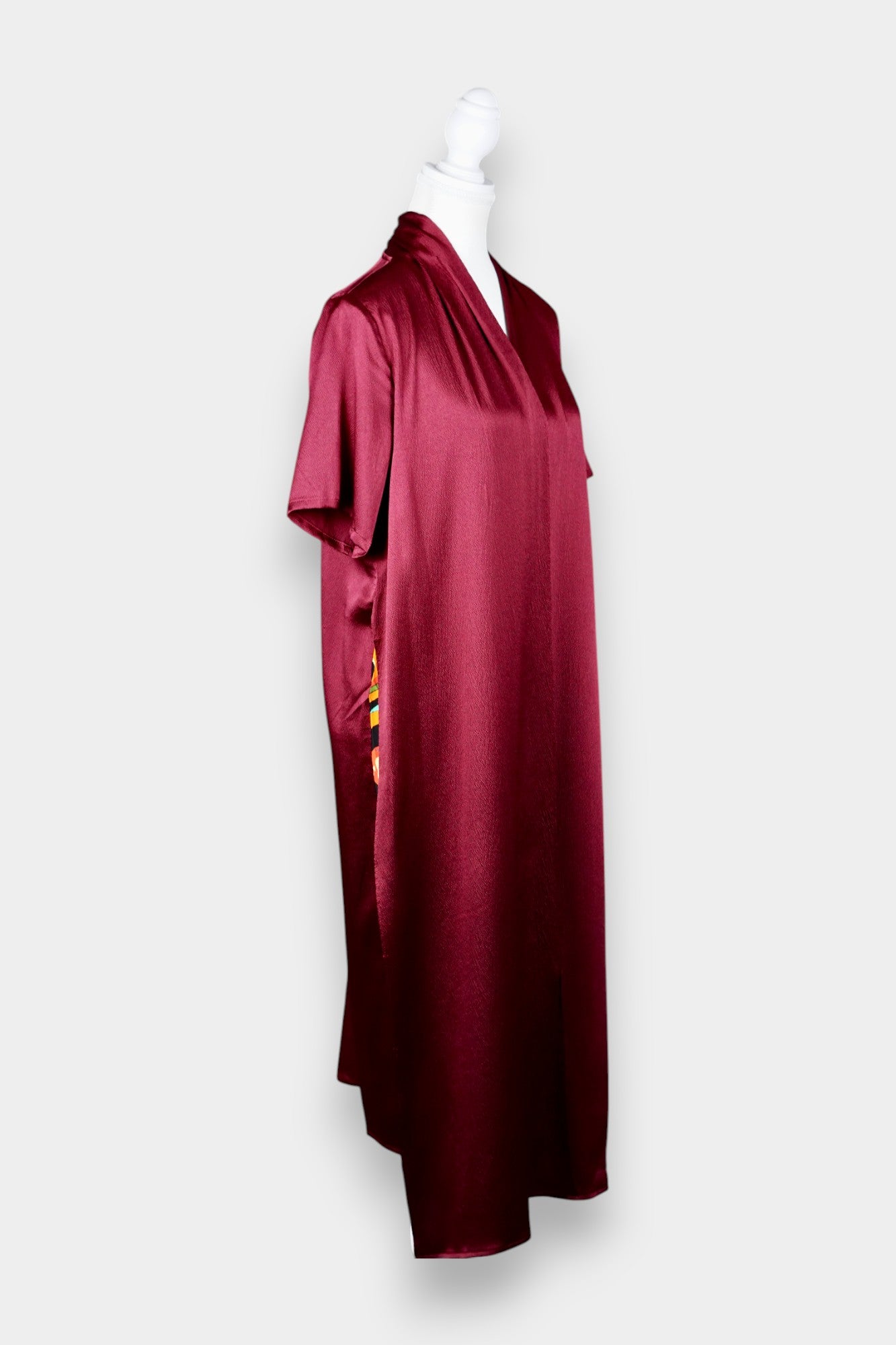 Printed Silk Tunic Dress with Horse Motif
