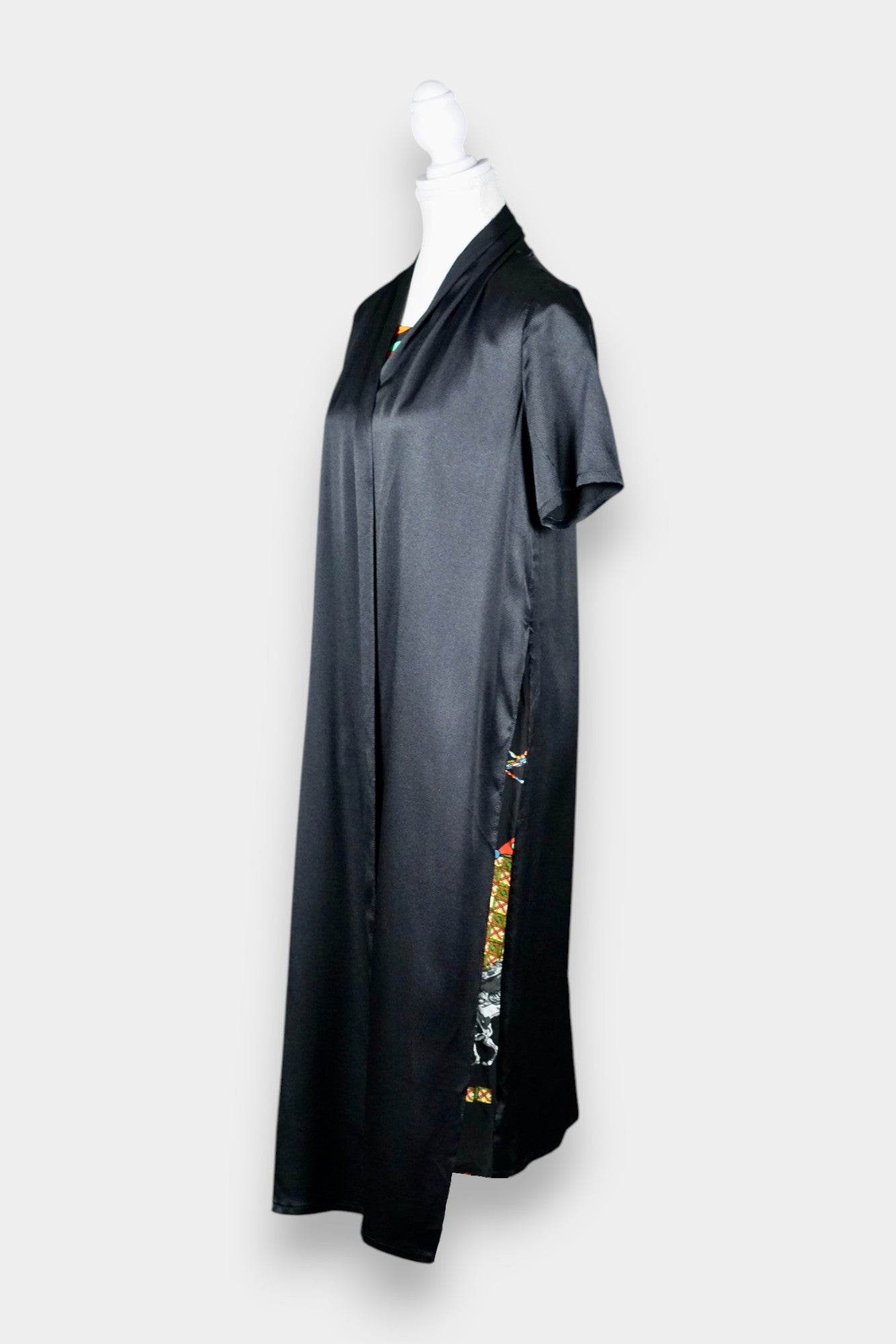 Printed Silk Tunic Dress with Horse Motif