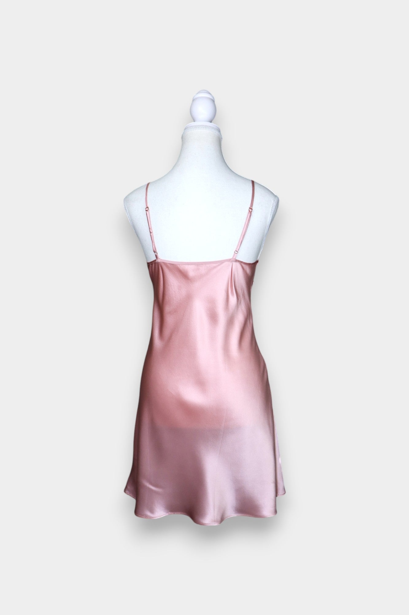 Silk Satin Loungewear Set | Lace Trim Camisole & Robe in Dusty Pink