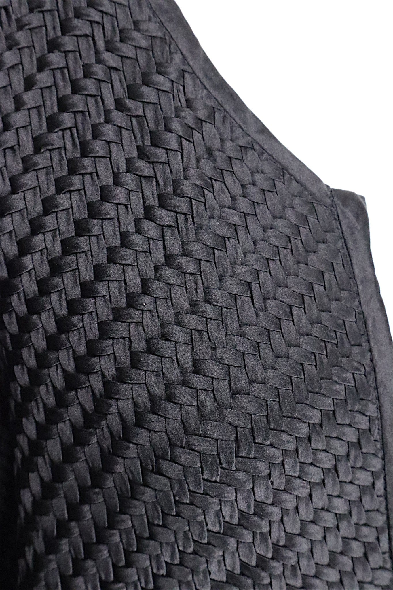 Mulberry Silk Textured Open-Front Jacket