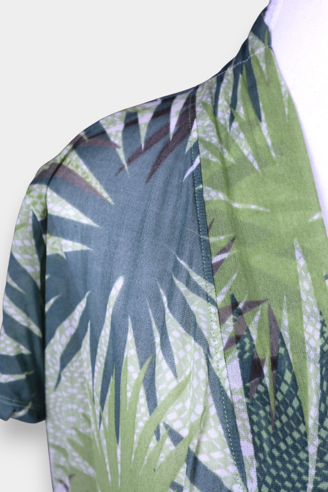 Mulberry Silk Tropical Print Blouse