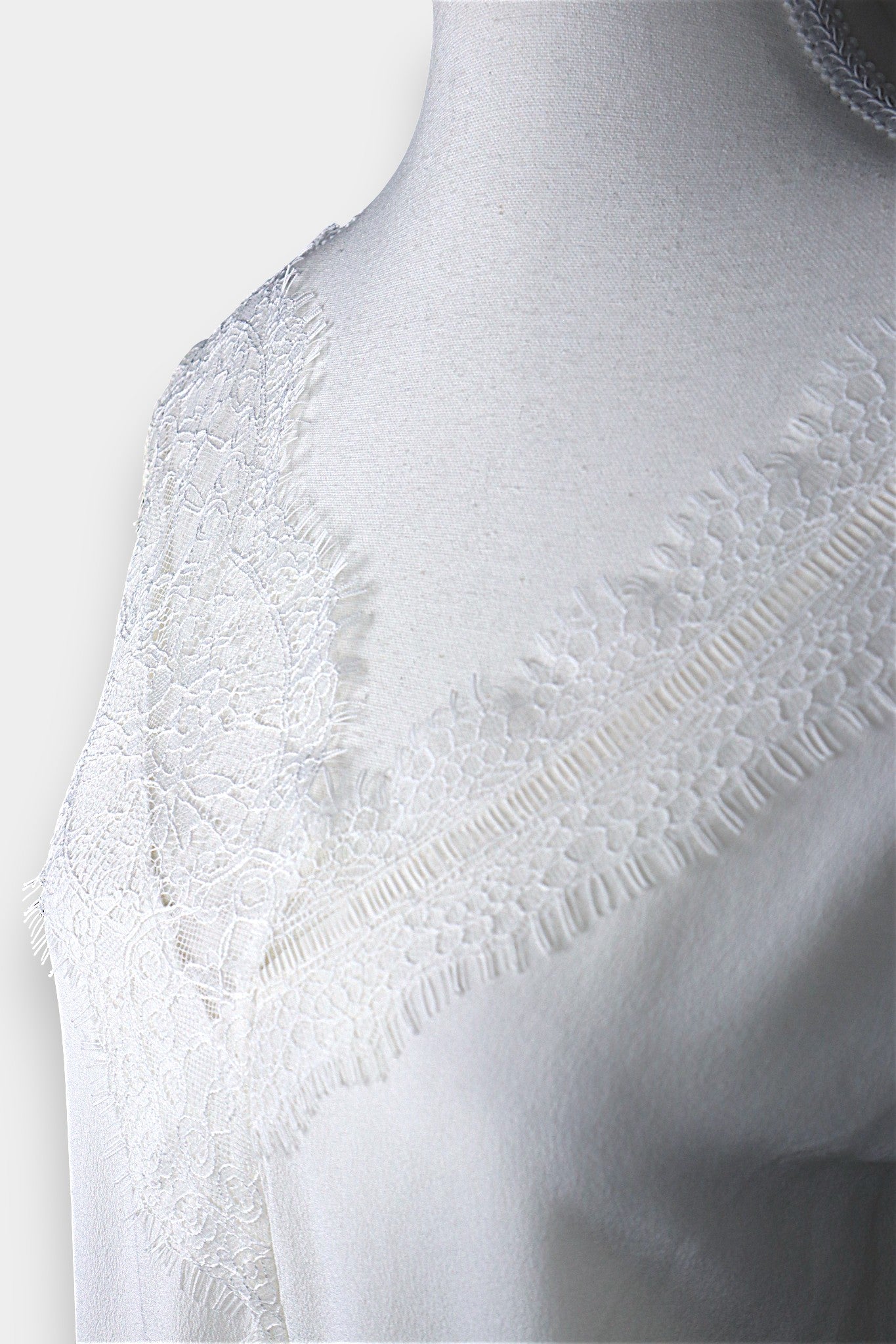 Mulberry Silk Ivory Camisole with Lace