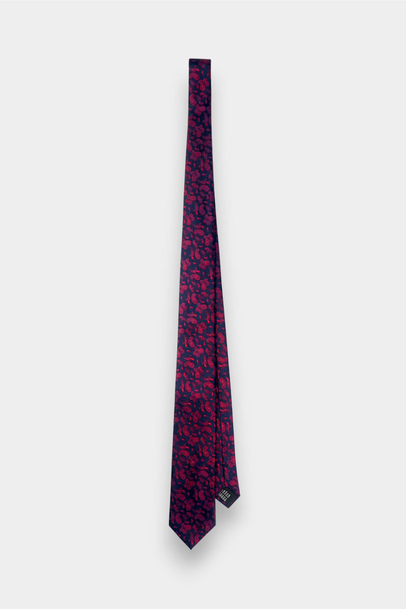 Song-Dynasty-Brocade-Silk-Classic-Tie-Navy-Red-Micro-Paisley