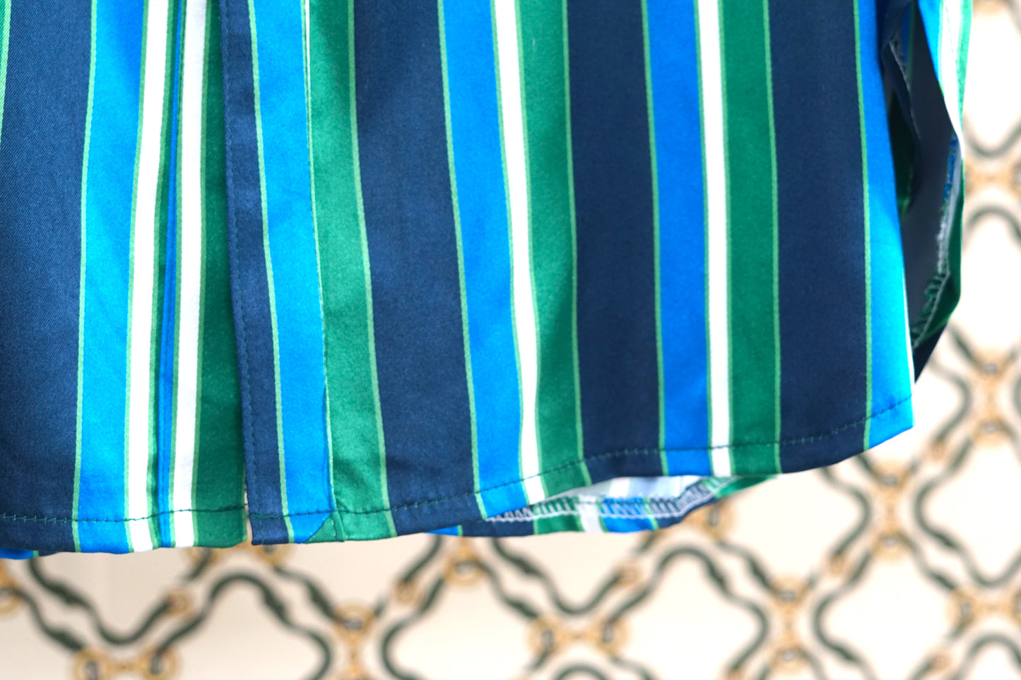 Handcrafted Striped Silk Vest | 100% Mulberry Silk Sleeveless Top