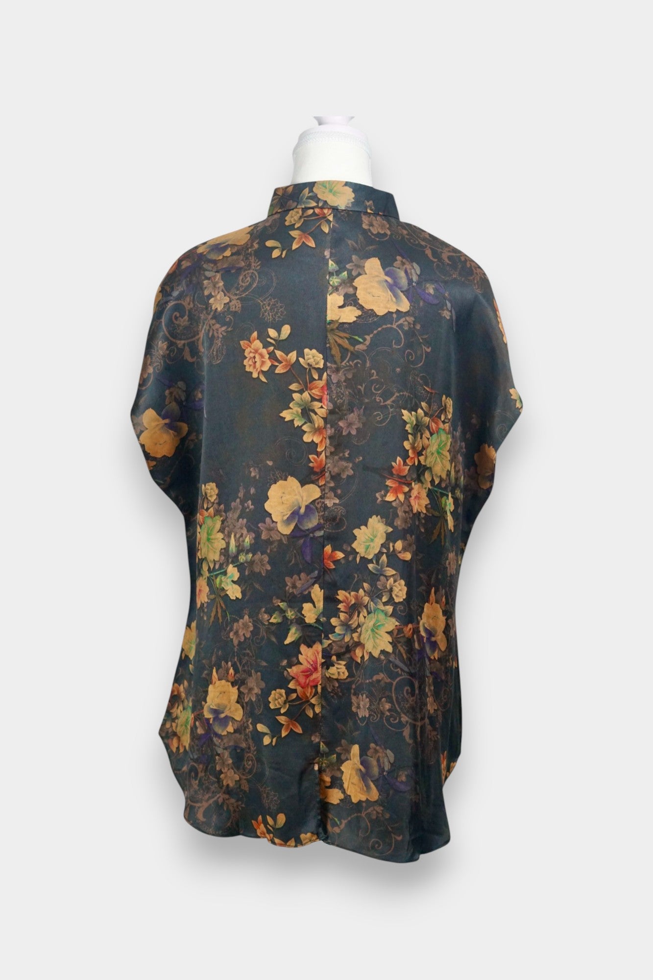 Handcrafted Gambiered Guangdong Gauze Silk Shirt | 100% Mulberry Silk Blouse