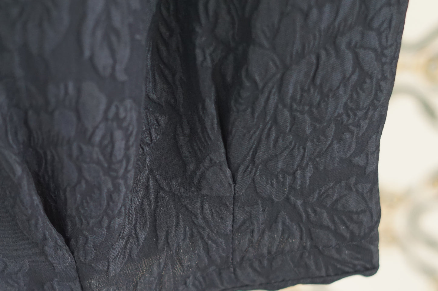 Handcrafted Black Mulberry Silk Trousers | 100% Crinkle Texture Silk Pants