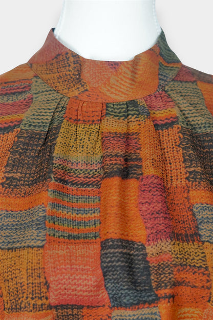 Handcrafted Gambiered Guangdong Gauze Silk Sleeveless Top | 100% Mulberry Silk