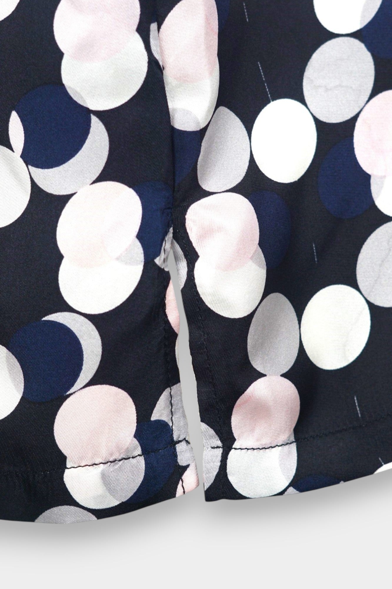 Handcrafted Mulberry Silk Sleeveless Blouse | Multi-Colour Polka Dot