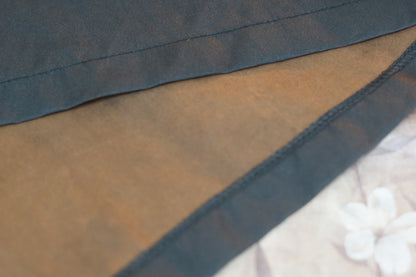 Handcrafted Black Gambiered Guangdong Gauze Silk Long Dress