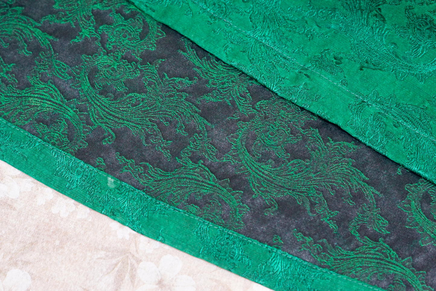 Handmade Jacquard Gambiered Guangdong Gauze Silk Blouse