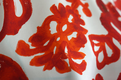 Mulberry Silk Abstract Botanical Print Sleeveless Top