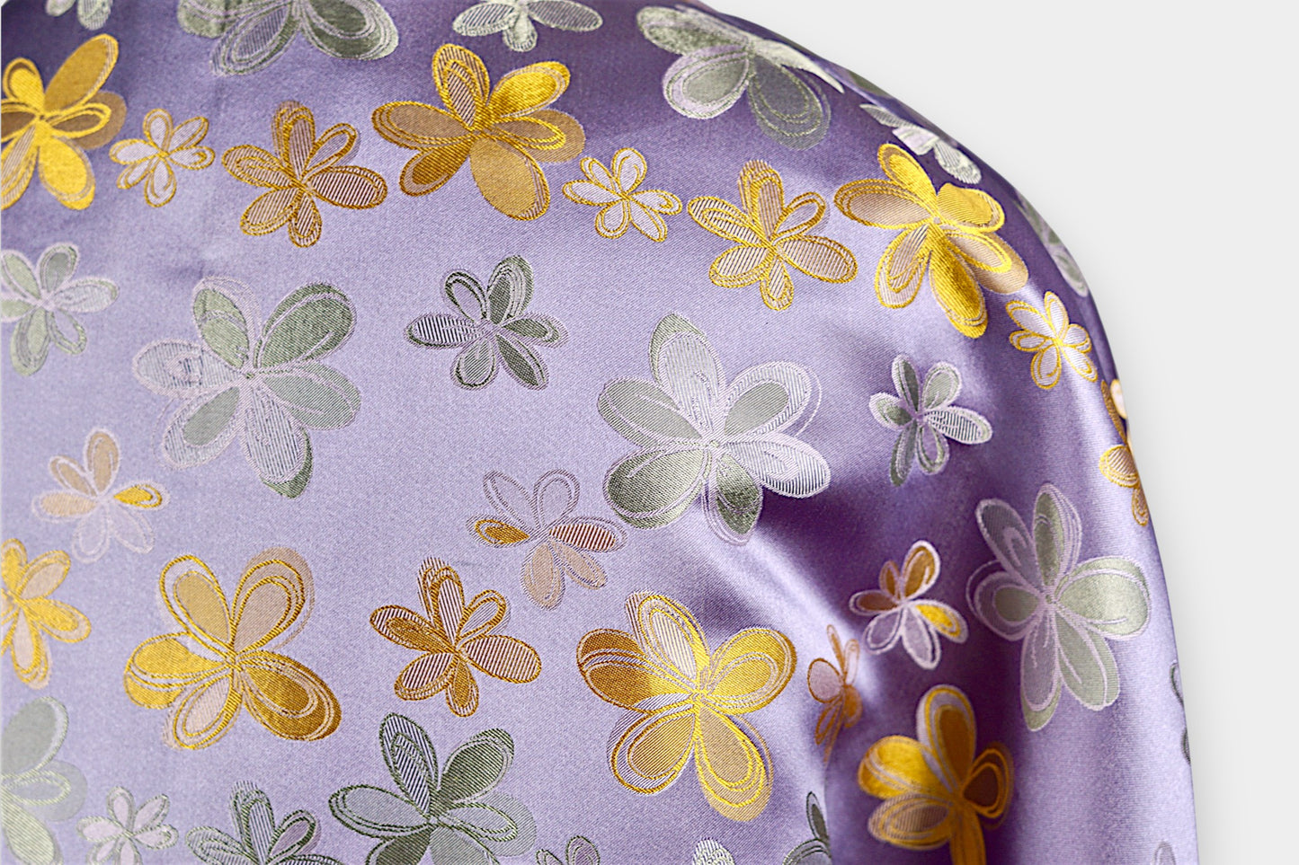 Handcrafted Floral Song Dynasty Brocade Silk Jacket | Artisanal Outerwear with Knot Buttons