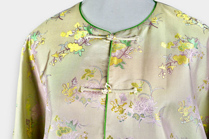 Song Dynasty Brocade Silk Knot Button Jacket
