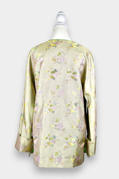 Song Dynasty Brocade Silk Knot Button Jacket