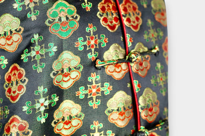Song Dynasty Brocade Silk Knot Button Jacket