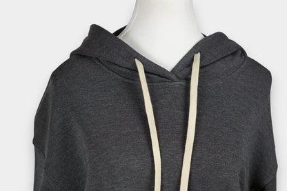 Tussah Silk Relaxed Hooded Top