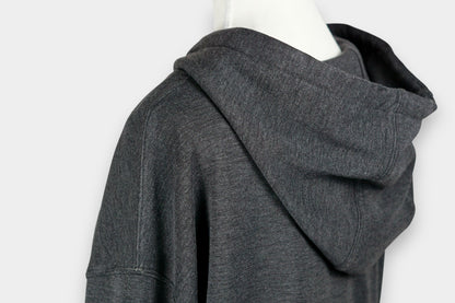 Tussah Silk Relaxed Hooded Top