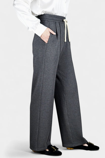Tussah Silk Relaxed Straight Pant