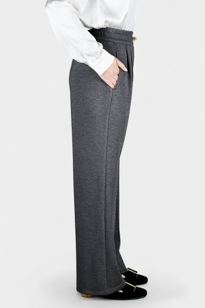 Tussah Silk Relaxed Straight Pant