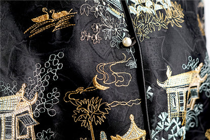 Mulberry Silk Embroidered Vest