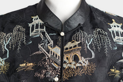 Mulberry Silk Embroidered Vest