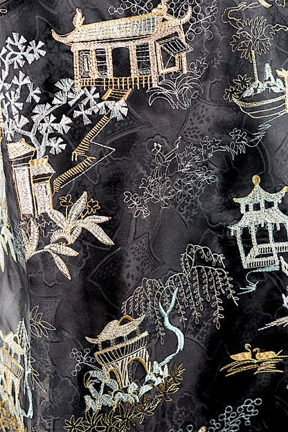 Mulberry Silk Embroidered Vest