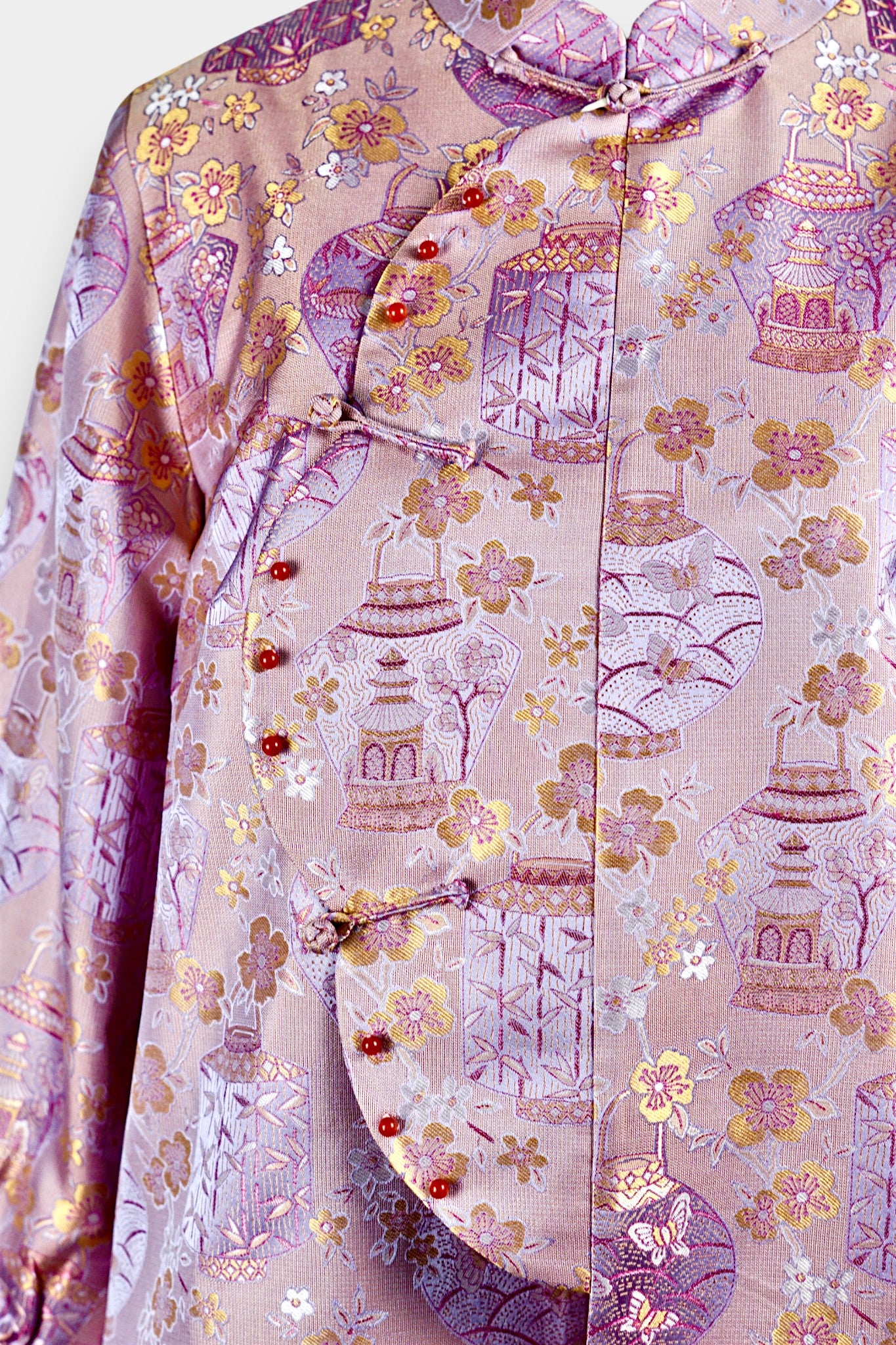 Handcrafted Floral Silk Blouse Jacket | Song Dynasty Brocade Silk | AU Melbourne