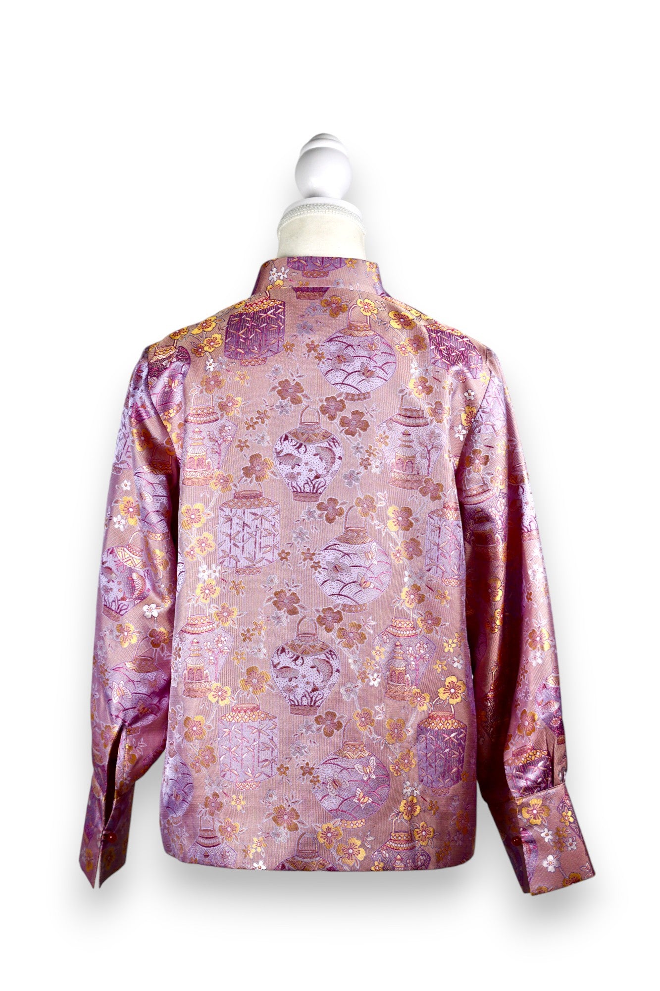 Handcrafted Floral Silk Blouse Jacket | Song Dynasty Brocade Silk | AU Melbourne