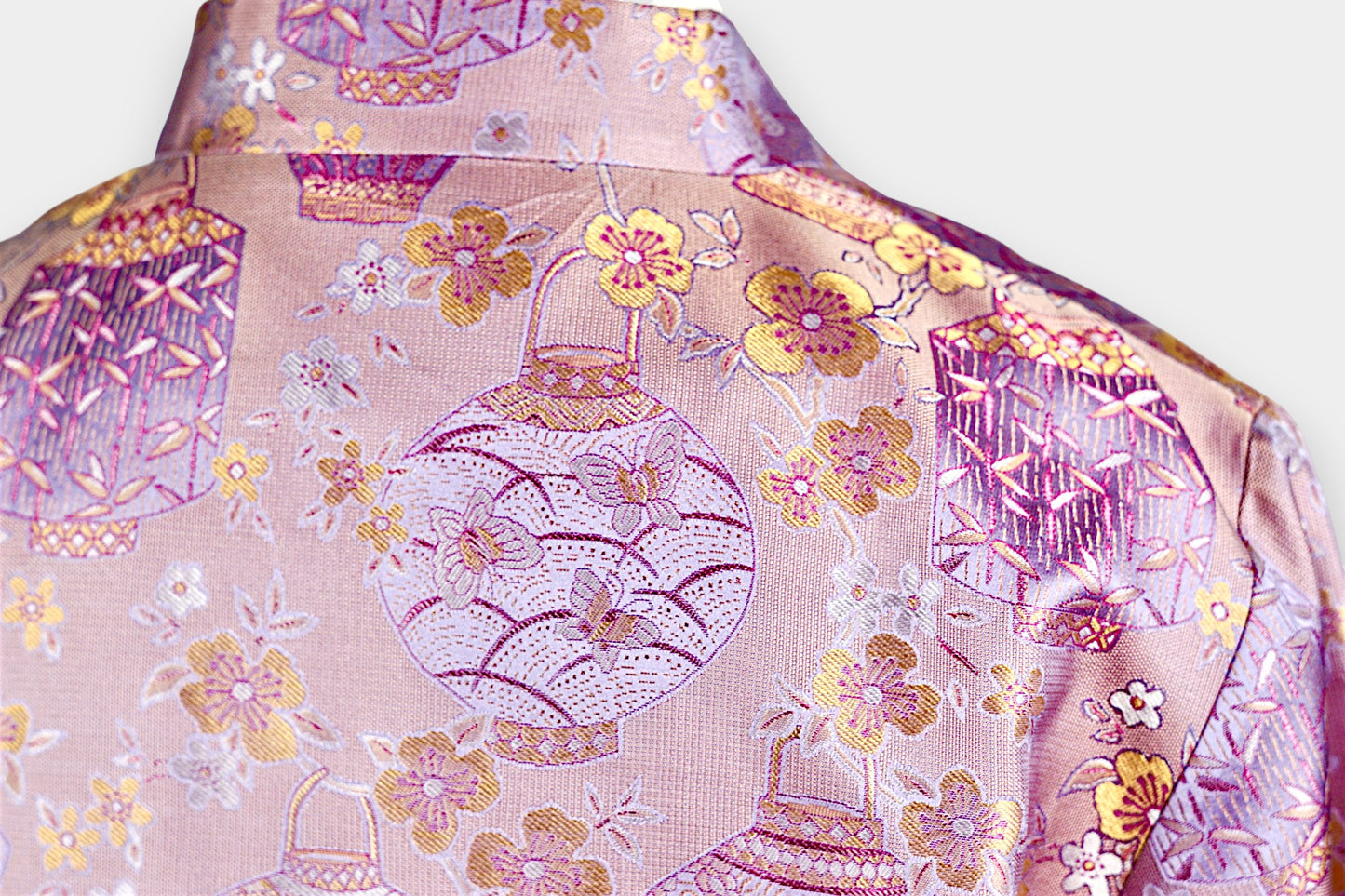 Handcrafted Floral Silk Blouse Jacket | Song Dynasty Brocade Silk | AU Melbourne