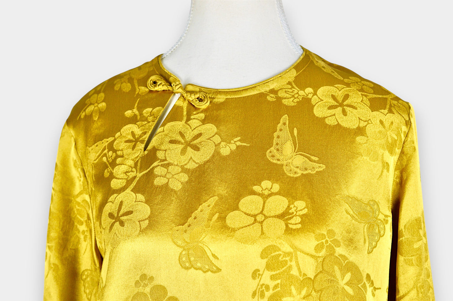 Song Dynasty Brocade Silk Knot Button Jacket