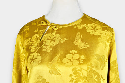 Song Dynasty Brocade Silk Knot Button Jacket