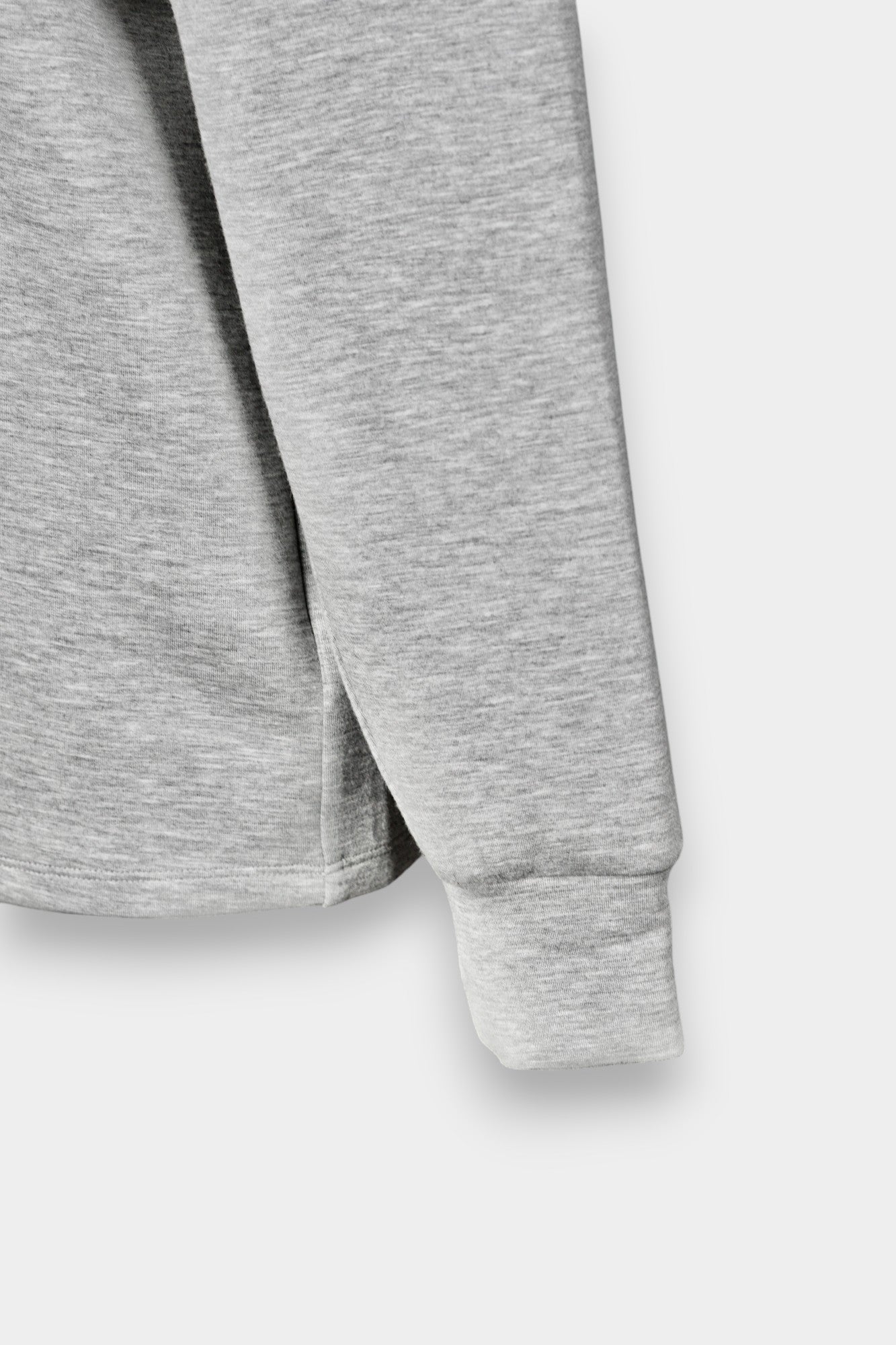 Tussah Silk & Wool Blend Hoodie | Light Grey