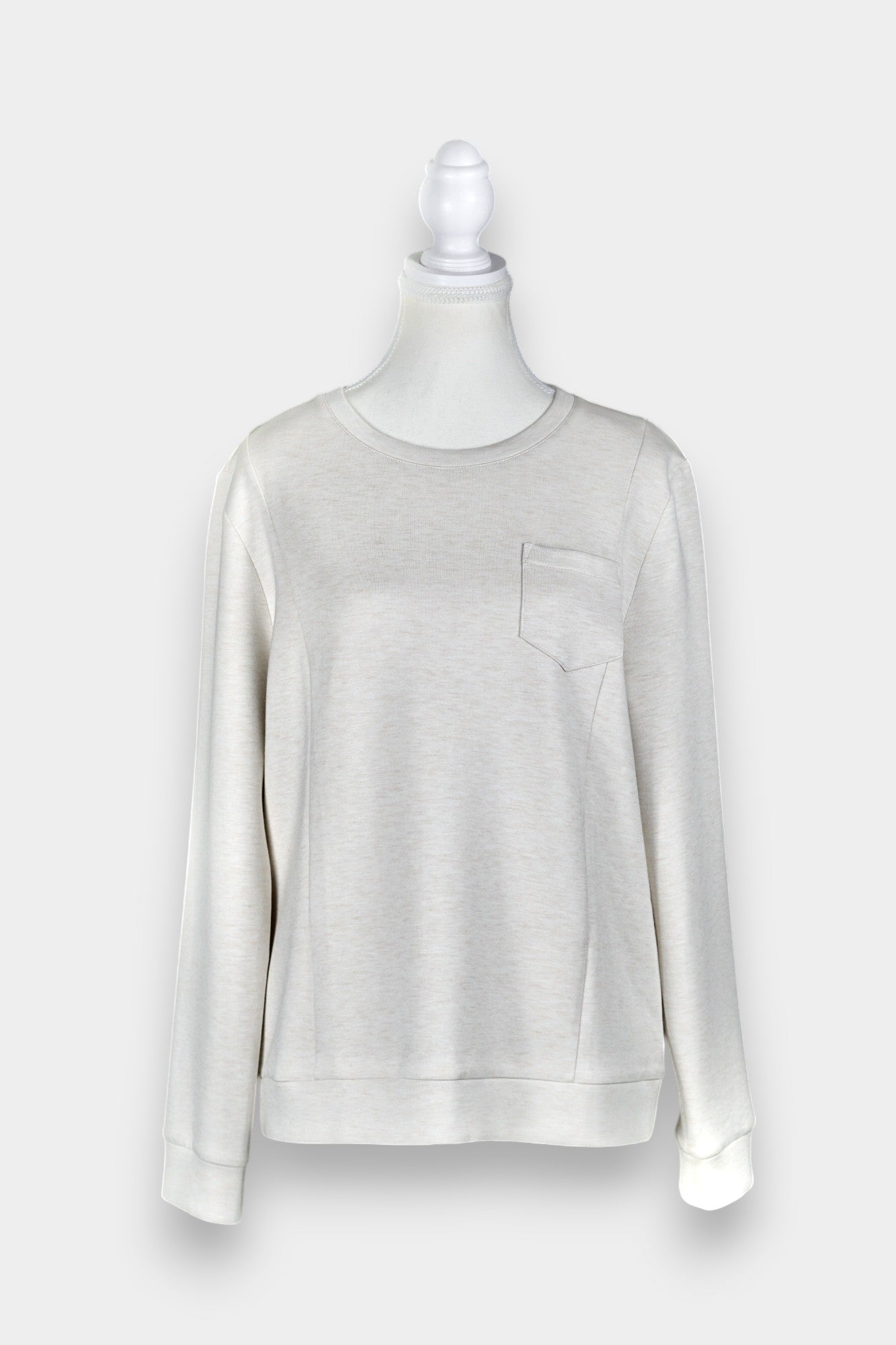Pure Tussah Silk Lined Jumper | Tussah Silk & Wool Blend Sweatshirt