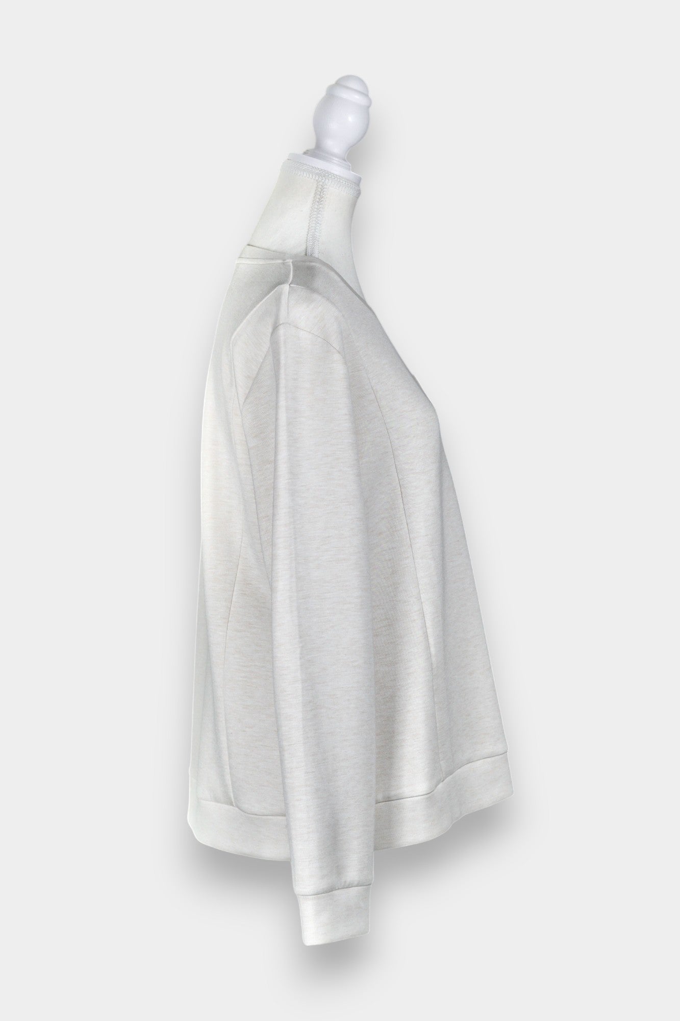 Pure Tussah Silk Lined Jumper | Tussah Silk & Wool Blend Sweatshirt