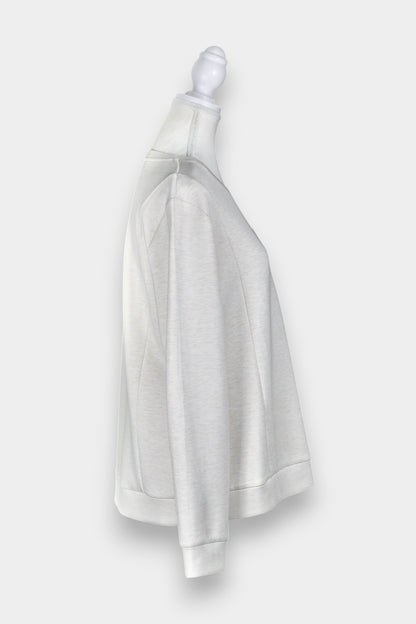 Pure Tussah Silk Lined Jumper | Tussah Silk & Wool Blend Sweatshirt