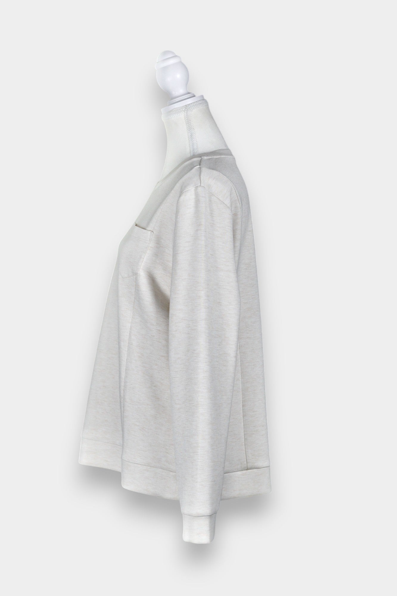 Pure Tussah Silk Lined Jumper | Tussah Silk & Wool Blend Sweatshirt