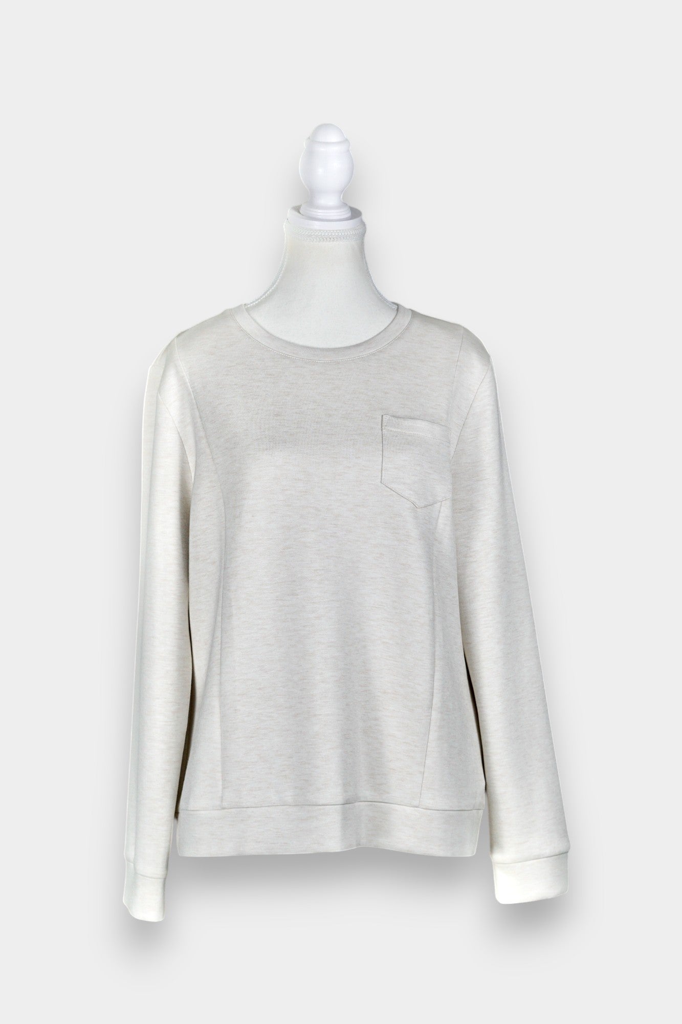 Pure Tussah Silk Lined Jumper | Tussah Silk & Wool Blend Sweatshirt