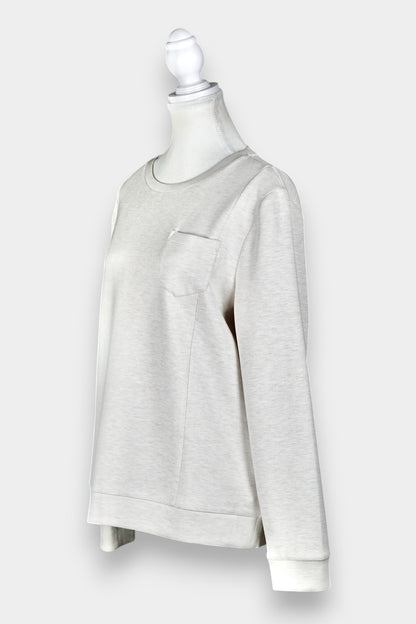Pure Tussah Silk Lined Jumper | Tussah Silk & Wool Blend Sweatshirt