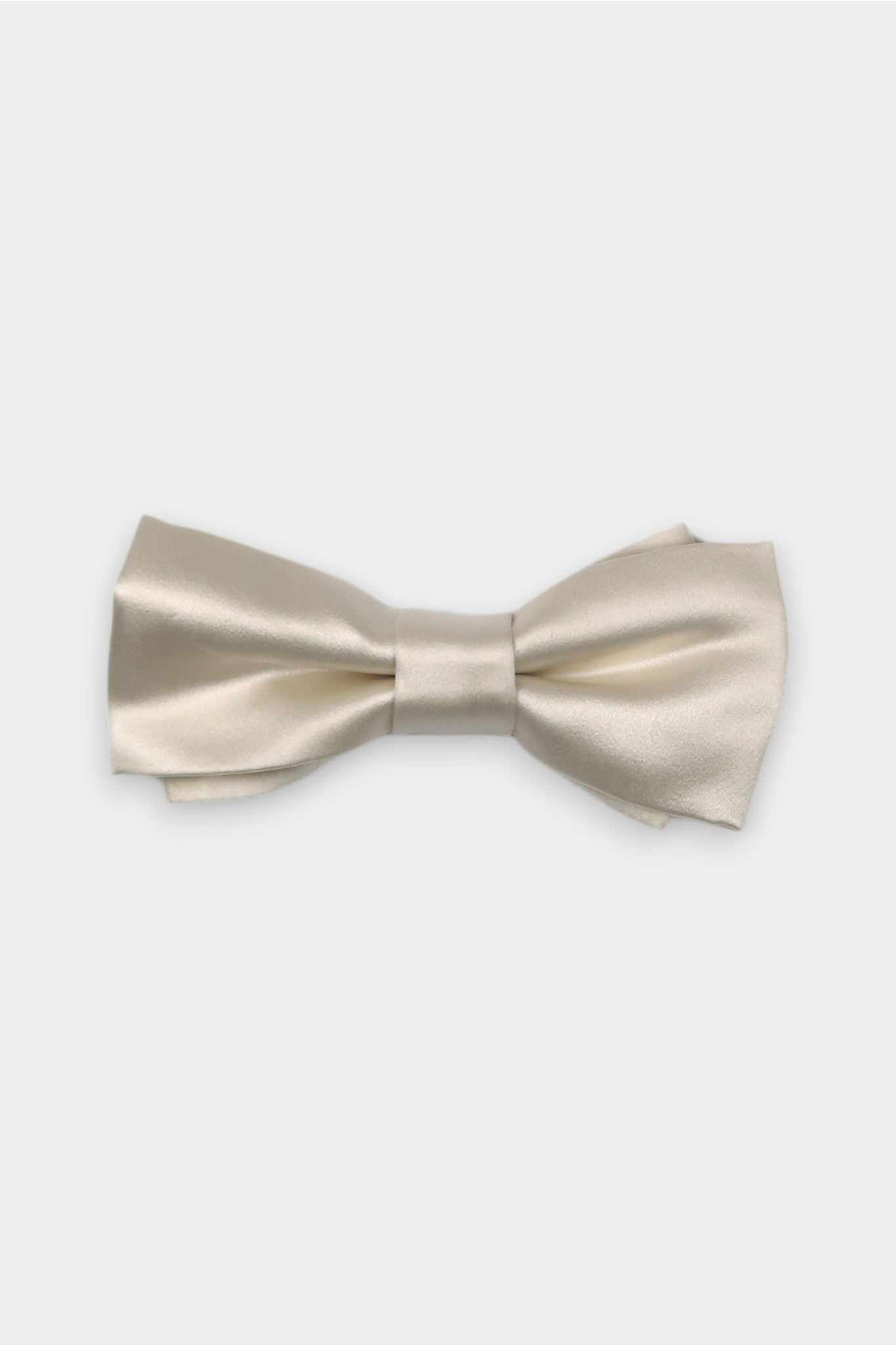 Champagne-Silk-Satin-Bow-Tie-Pre-Tied-Formal-Accessory