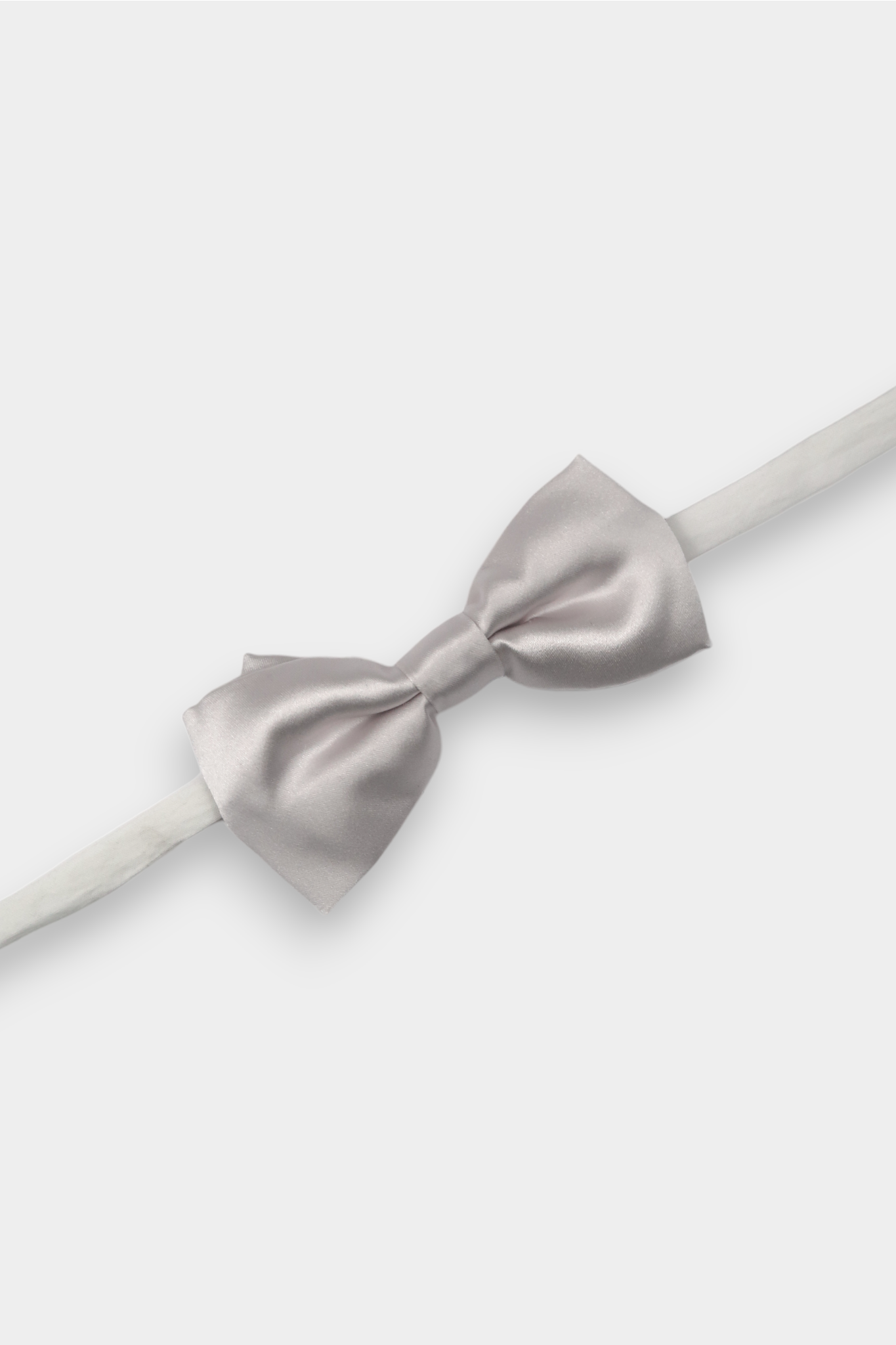 Silver-Grey-Silk-Satin-Bow-Tie-Pre-Tied-Formal-Accessory